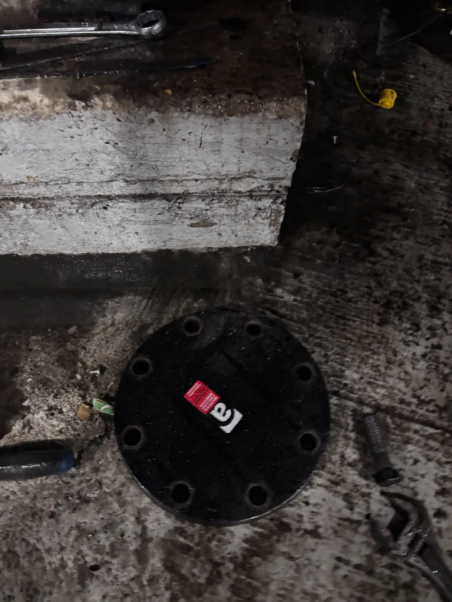 Artex scraping from a concrete ceiling during Highbury refurbishment